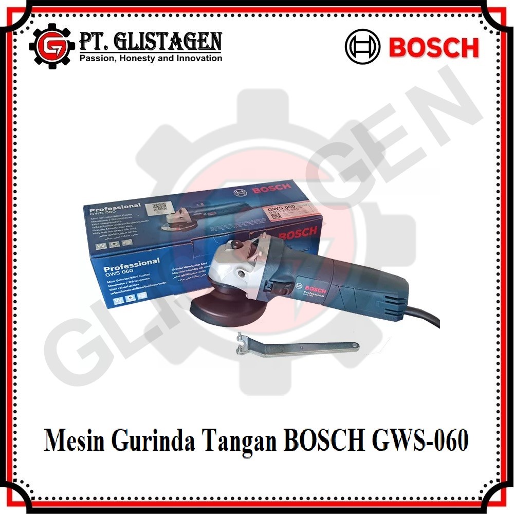 Bosch GWS-060 / Mesin Gerinda Tangan Bosch GWS 060 / Gurinda Tangan / Gurinda Listrik / Disc Gerinda Tangan 4&quot; Bosch GWS060