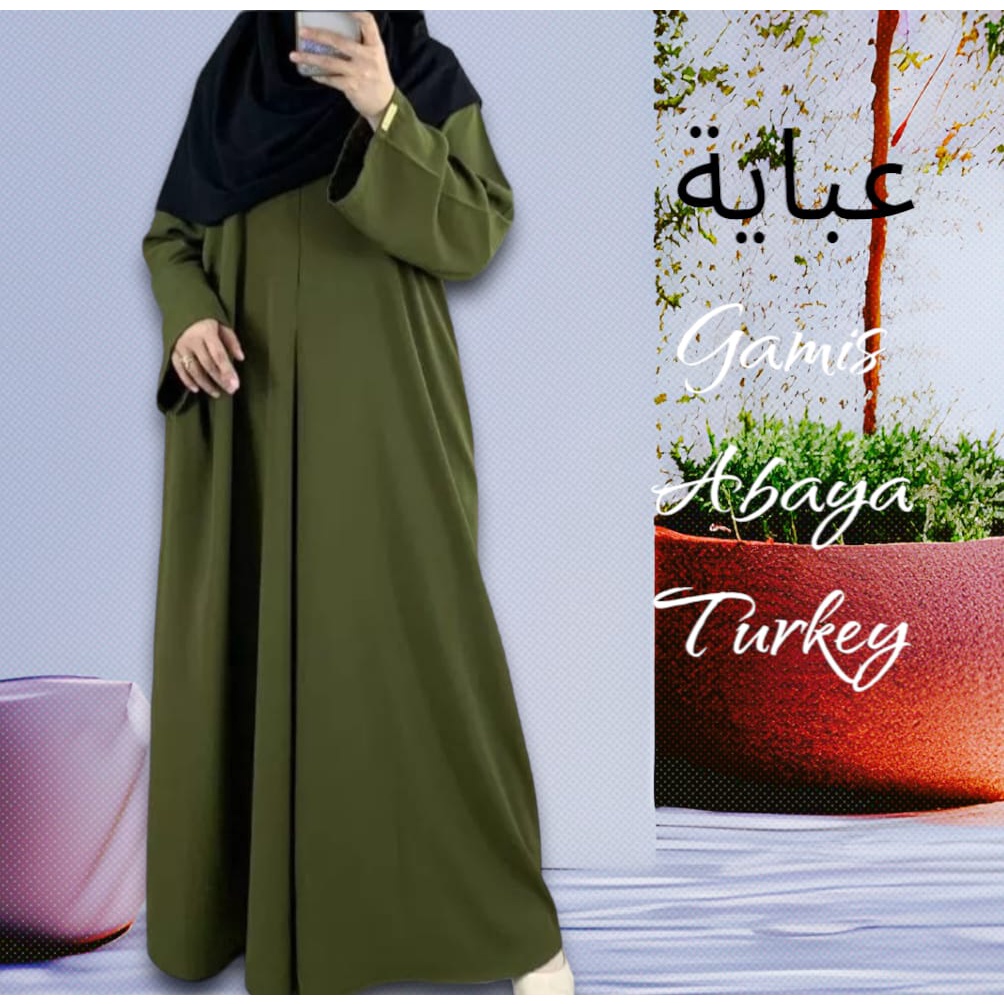 BAJU WANITA GAMIS ABAYA POLOS BASIC TURKEY / DRESS MUSLIM BUSUI FRIENDLY / GAMIS LEBARAN TERBARU 2023