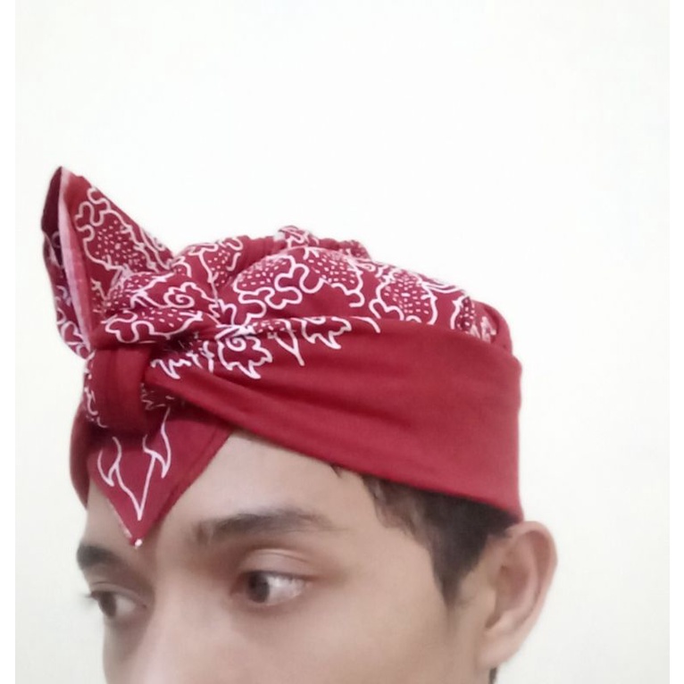 Iket / Udeng Jayabaya Khas Kediri (Batik Cap)