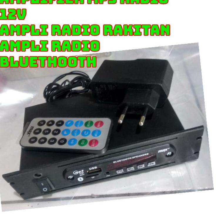 ☇ RAKITAN MP3 RADIO PLAYER Bluetooth 5.0 Player + Adaptor 12V MP3 Player Bluetooth USB MMC RADIO ➽