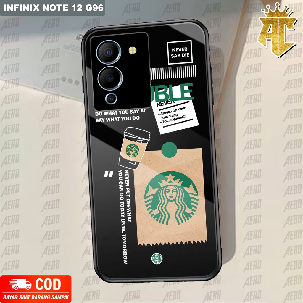 Case INFINIX NOTE 12 G96  - Casing INFINIX NOTE 12 G96 Terbaru 2022 AERO STORE [ STARBUK ] Silikon I