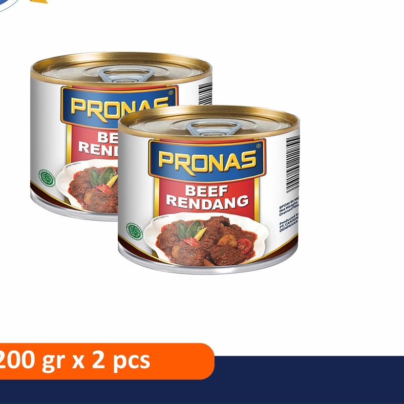 

♕ PRONAS Rendang Daging Sapi 200 g dengan kemasan EOE bundling 2 pcs ←