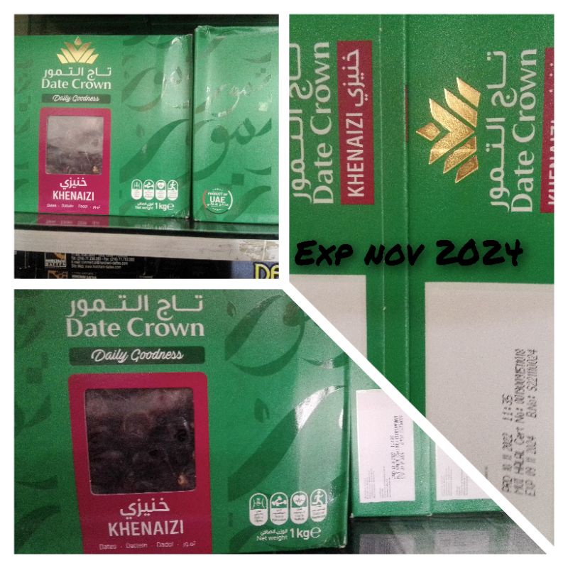 

New exp nov 2024 Kurma datecrown khenaizi kemasan 1kg