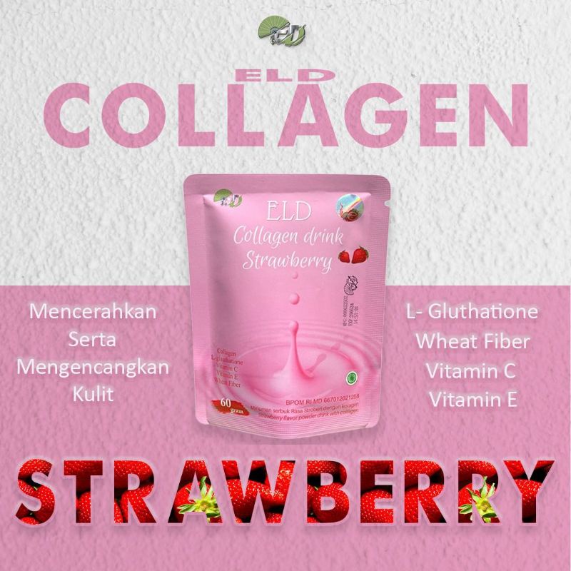 

ELD COLLAGEN DRINK Minuman kolagen dari ELD rasa strawberry 250gr