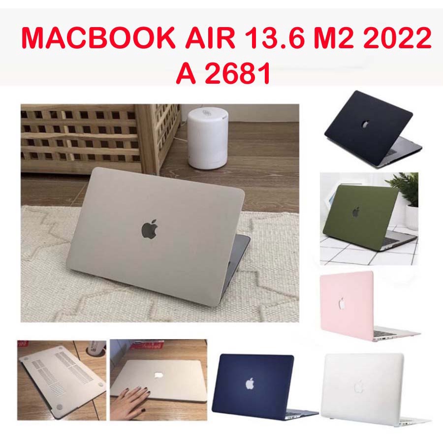 Casing Cover Hardcase MacBook Air 13.6 inch 2022 Release A2681 M2 Chip with Liquid Retina Display Touch ID