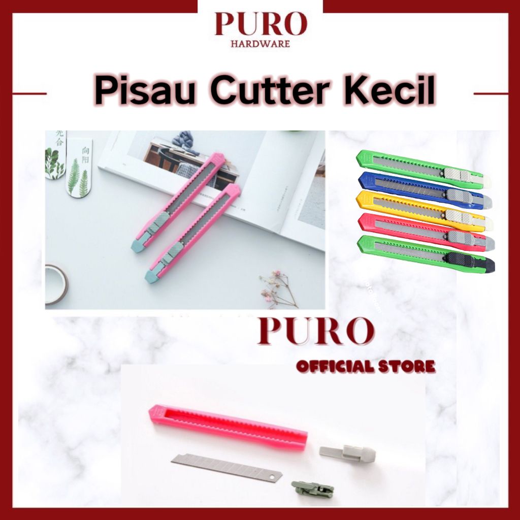 Pisau Cutter Kecil / Cutter / Kater / Pemotong Kertas Plastik