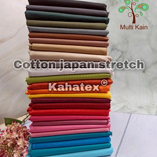 8.8 Multi kain katun cotton stretch spandex poplin stret kahatex lebar 1.6meter