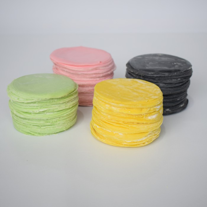 KULIT DIMSUM RAINBOW MAHEVI WARNA WARNI ISI 150 HALAL TANPA PENGAWET