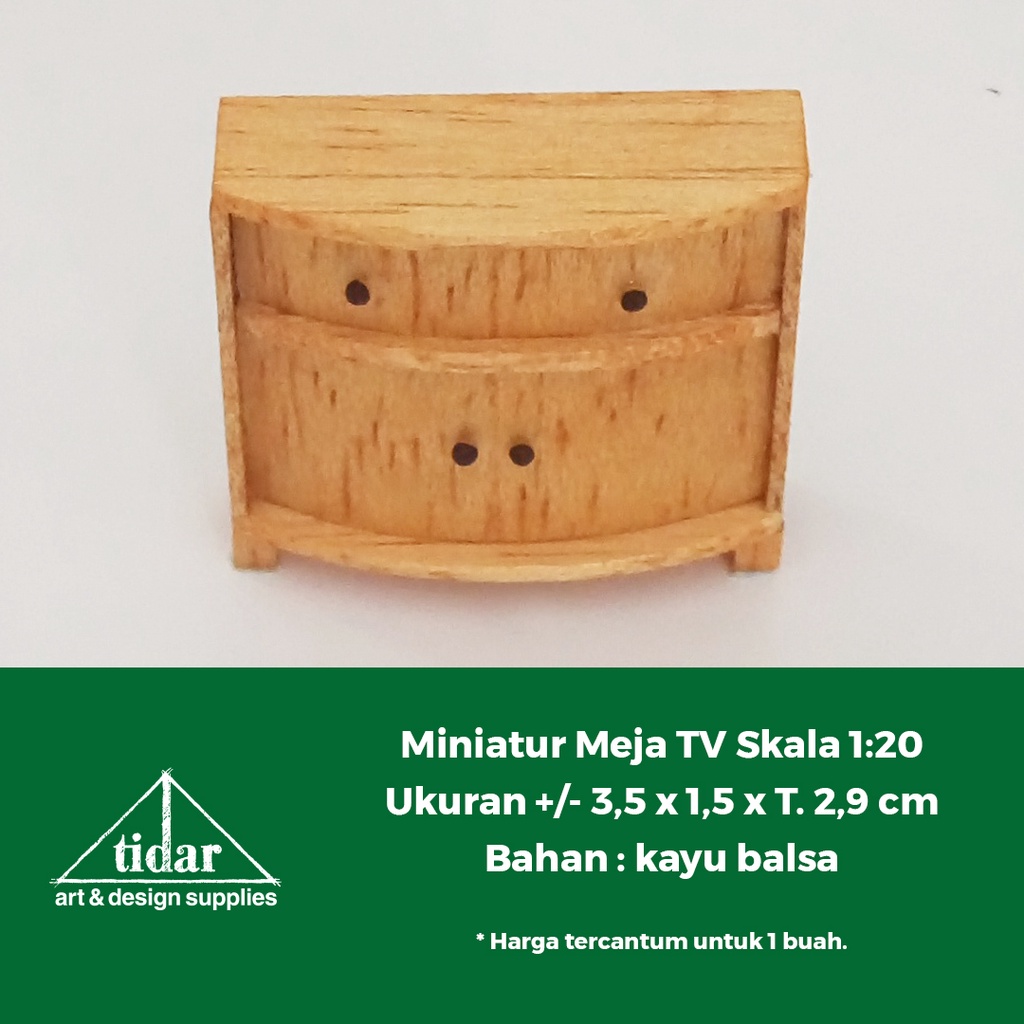 

[MR] MH - Miniatur Maket Meja TV Skala 1:20 - Rak - Bufet