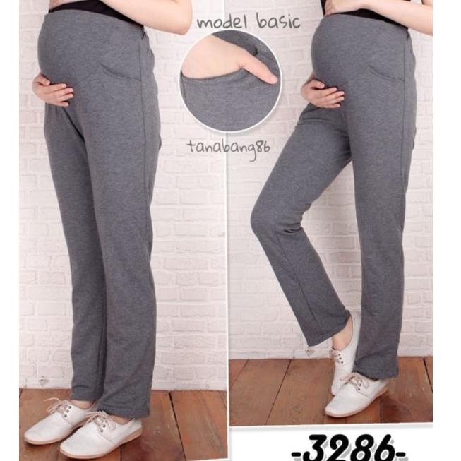 MURAH celana hamil kerja/celana hamil kerja bahan kaos/celana hamil joging/celana hamil/celana ibu h