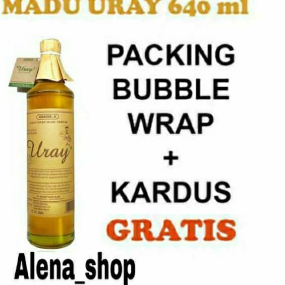 

✥ uray 640ml besar (875 gram) lebah hutan raw forest honey ✧