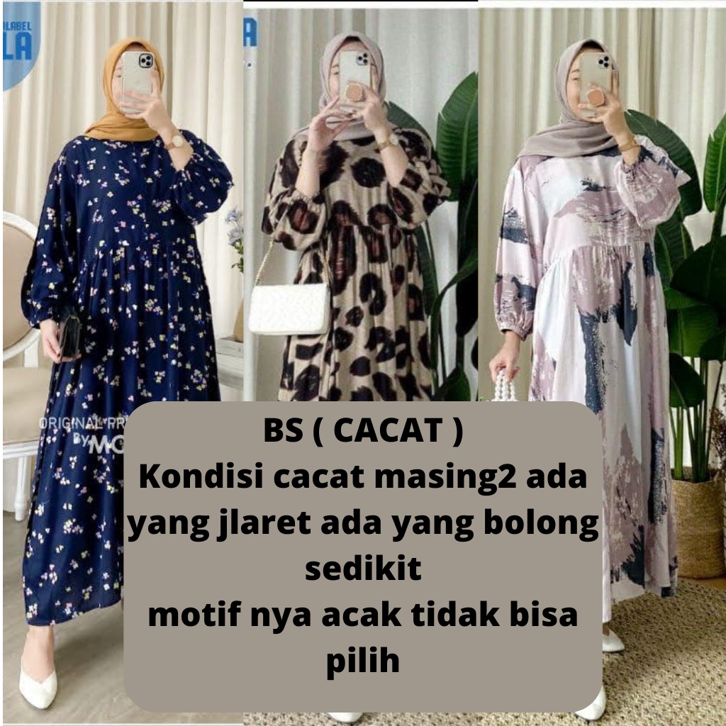 Midi Dress Rayon Busui