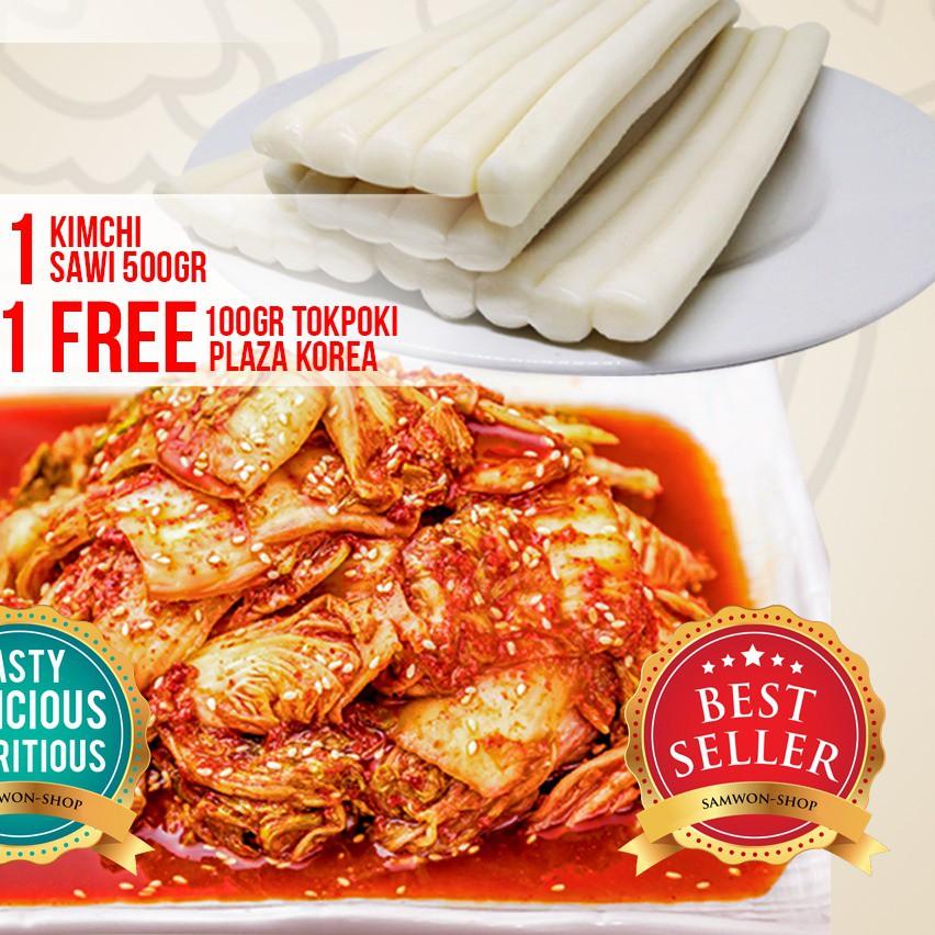 

✴ (BUY 1 GET 1) BUY KIMCHI SAMWON SAWI FRESH 500 GR FREE TTEOKBOKKI / TOKPOKI PLAZA KOREA 100 GR ♔