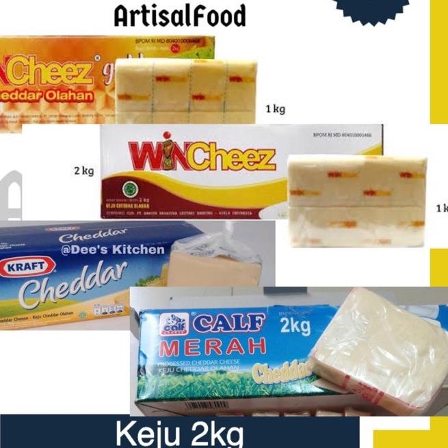 

➫ Keju Cheddar Kraft Prochiz Meg Wincheez Calf Gold Cheddar Mentari 2kg 2 kg ASLI ✮