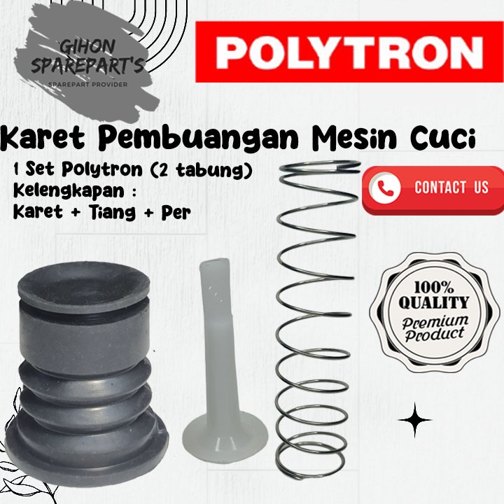 Karet Pembuangan Mesin Cuci Polytron 2tabung (Satu set)