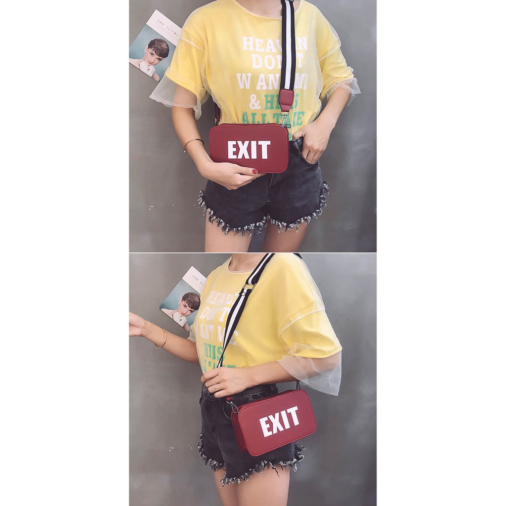 FYGALERY FYG1266 TAS SELEMPANG MINI EXIT TAS IMPOR TAS STYLE KOREA SLING BAG TAS MURAH