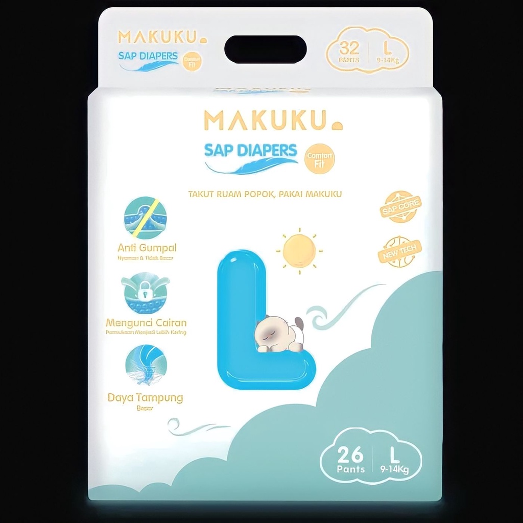 Makuku Comfort Fit Pants M26/M28/L26/XL24/XXL22/Megapopok