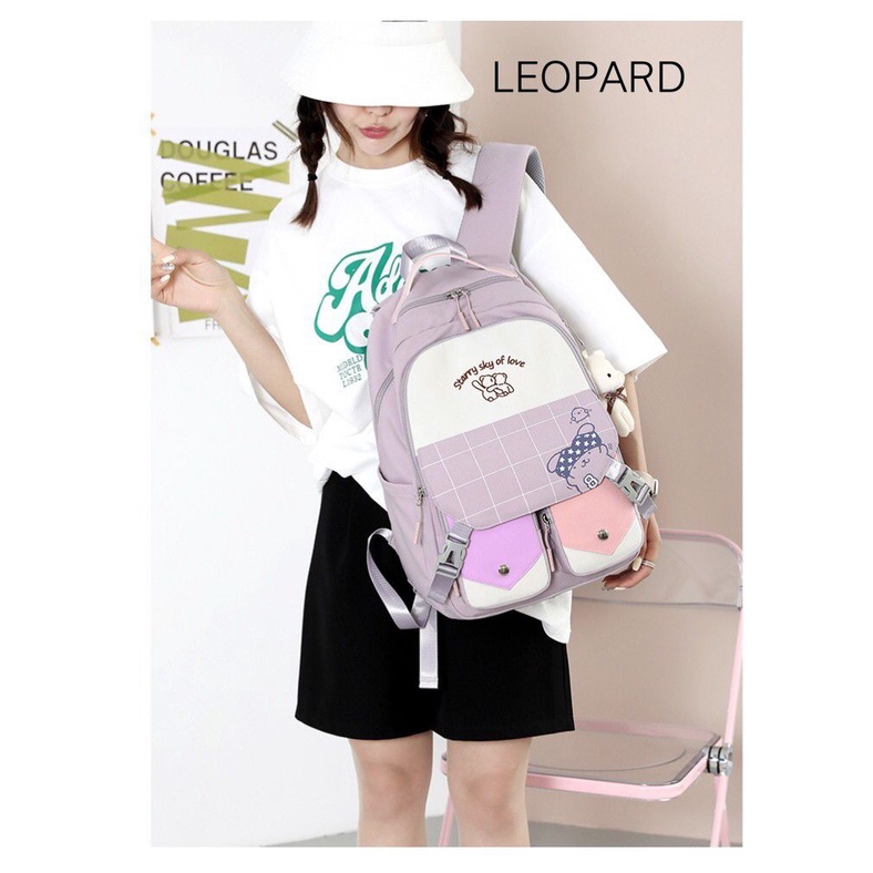 Tas Ransel Wanita Import Anak Sekolah Punggung Backpack Anak Perempuan Murah Varian Warna Kotak Kotak/Tas Sekolah Korean Style Tas Ransel Wanita Backpack Korea Fashion Tas Wanita