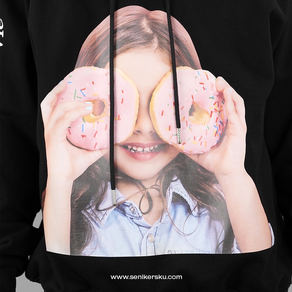 ADLV Donut Girl Black Hoodie