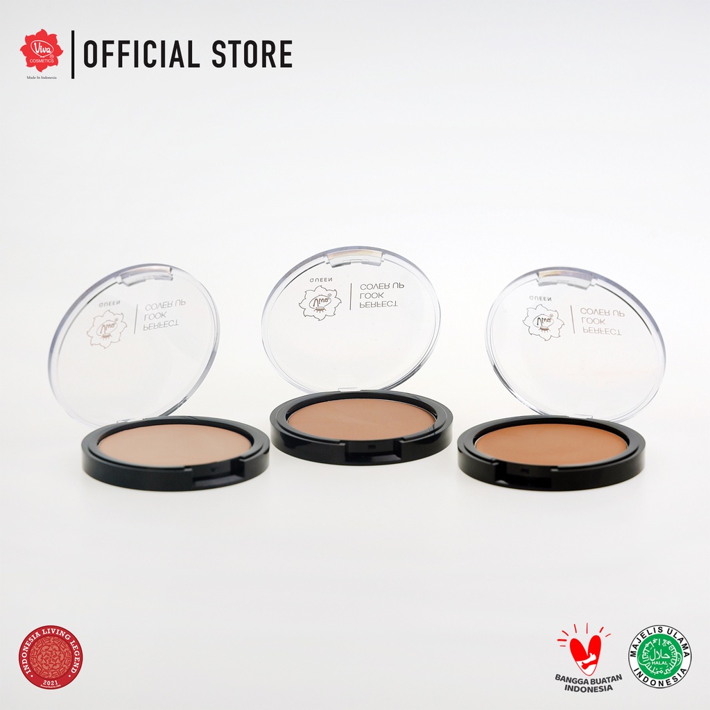 VIVA Liquid Foundation 30ml (Alas Bedak Cair) / Queen Perfect Look CC Foundation / Queen Perfect Look Cover Up Foundation Original BPOM