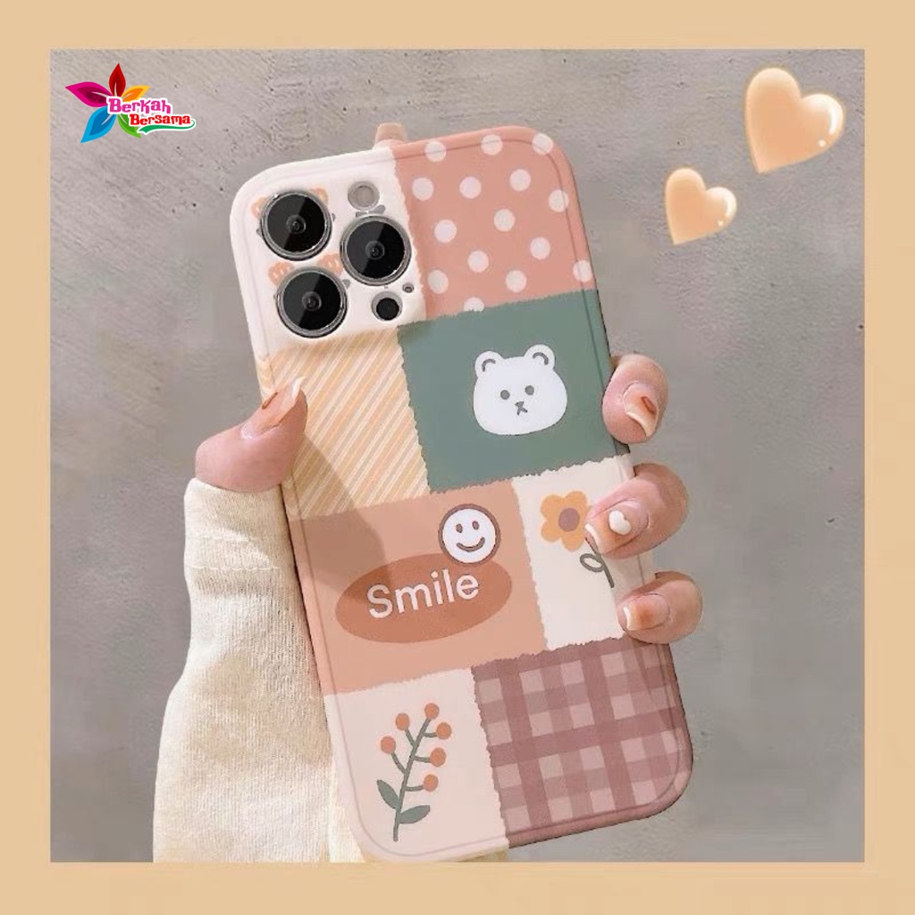 SS123 SOFTCASE SWEET BEAR FOR IPHONE 6 6S 6+ 6S+ 7 8 SE 7+ 8+ X XS MAX XR 11 12 13 14 PRO MAX BB7429