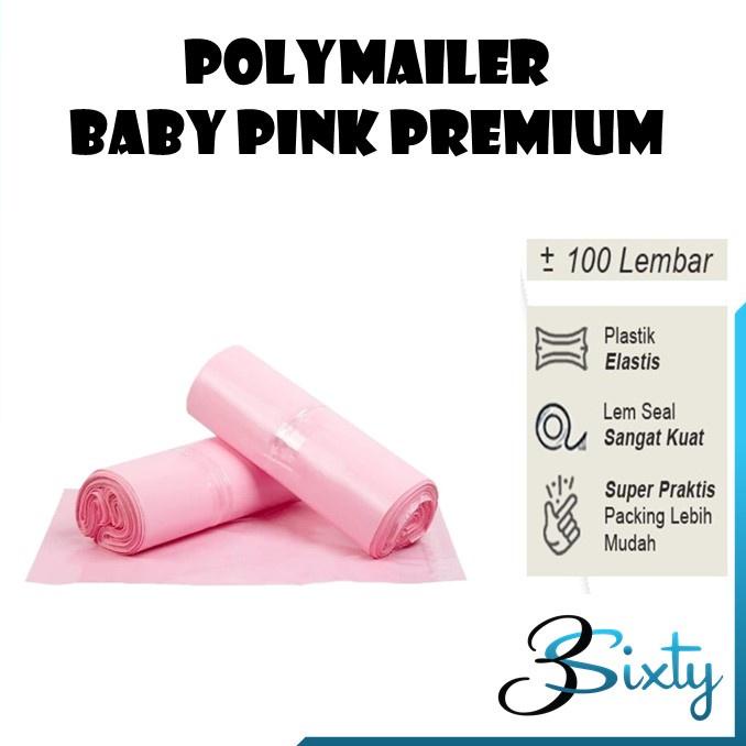 

8.8 BRANDS FESTIVAL PLASTIK POLYMAILER BABY PINK PREMIUM TEBAL Kantong Amplop Packing Olshop Warna Perekat Polimailer