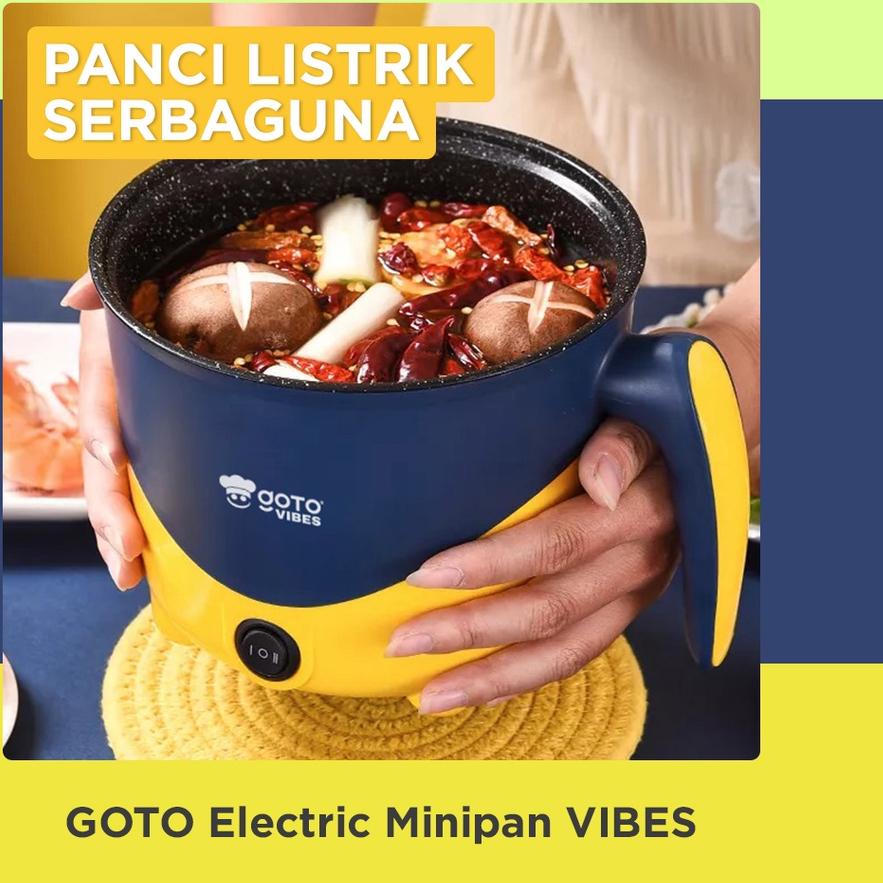 ➫ Goto Vibes Electric Pan Panci Listrik Elektrik Serbaguna Multifungsi ✷