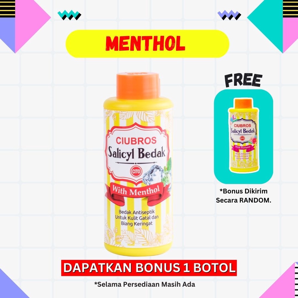 BELI 1 GRATIS 1 BEDAK GATAL SALICYL - BEDAK GATAL BPOM BANTU HILANGKAN GATAL JAMUR KUTU AIR PANU KURAP ALERGI KULIT