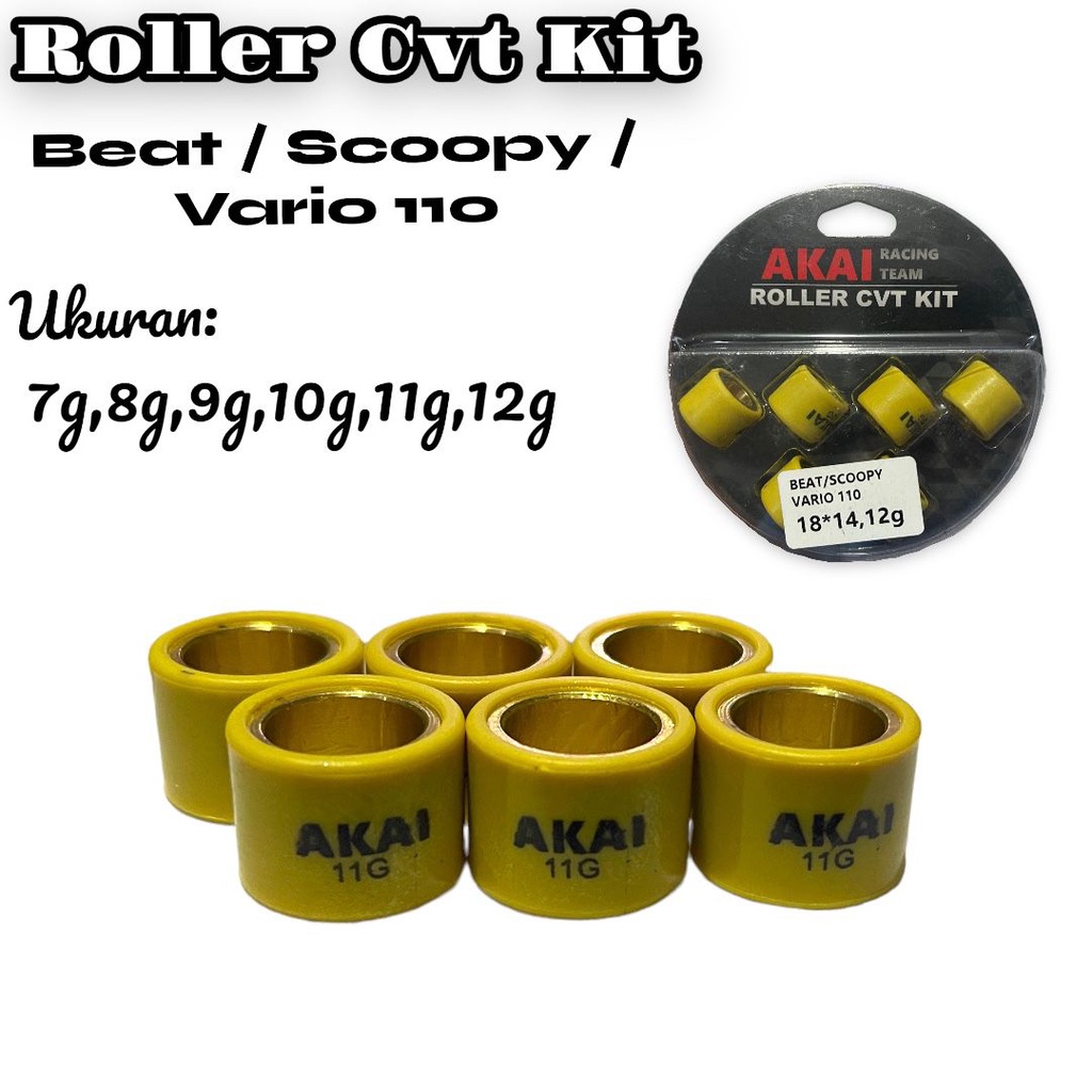 ROLLER AKAI RACING HONDA beat deluxe /genio ROLLER PCX /VARIO 125/VARIO 125/150/160 nmax new aerox dll