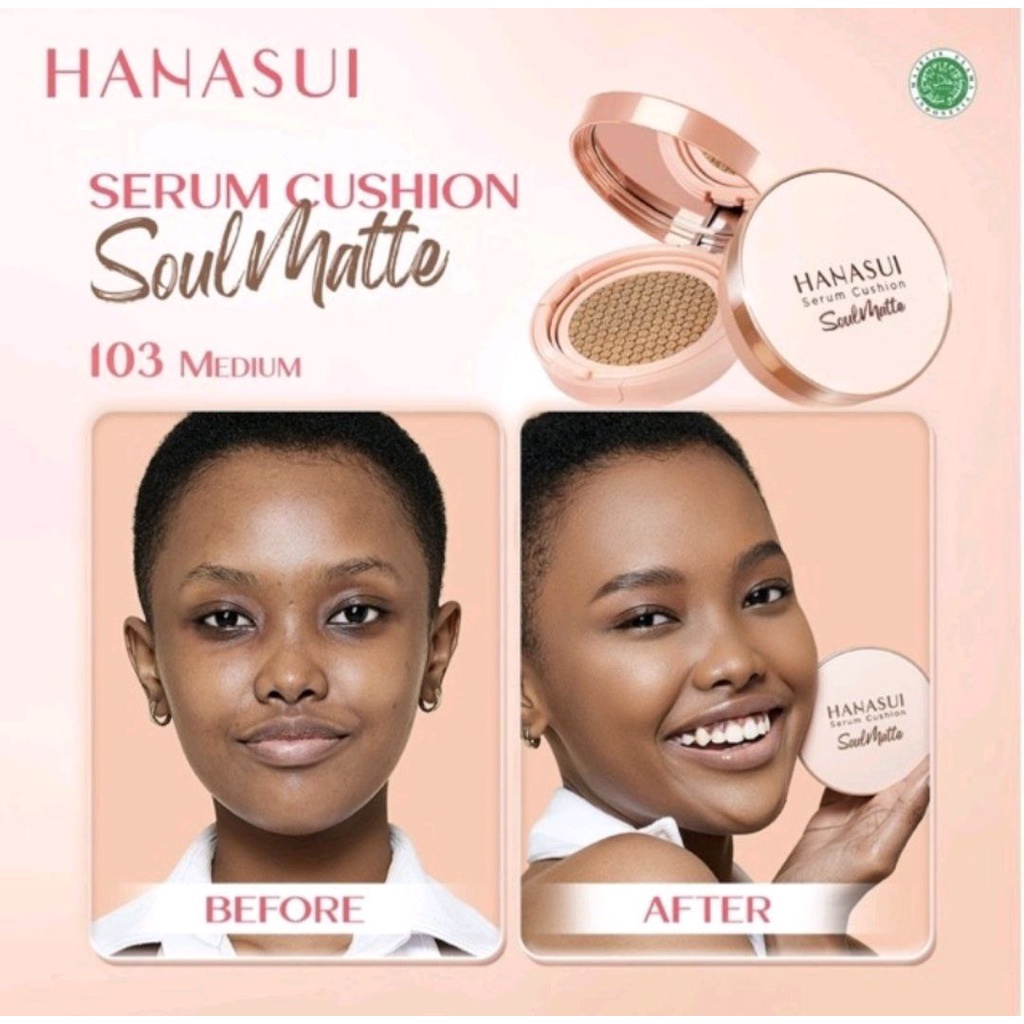 HANASUI SERUM CUSHION SOULMATTE FOUNDATION FLAWLESS HANASUI CUSHION