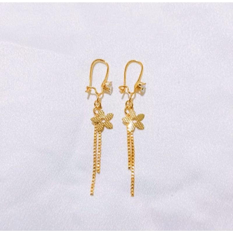 ANTING DESY TITANIUM ANTING JURAI KEMBANG ANTING JURAI PANJANG ANTING WANITA