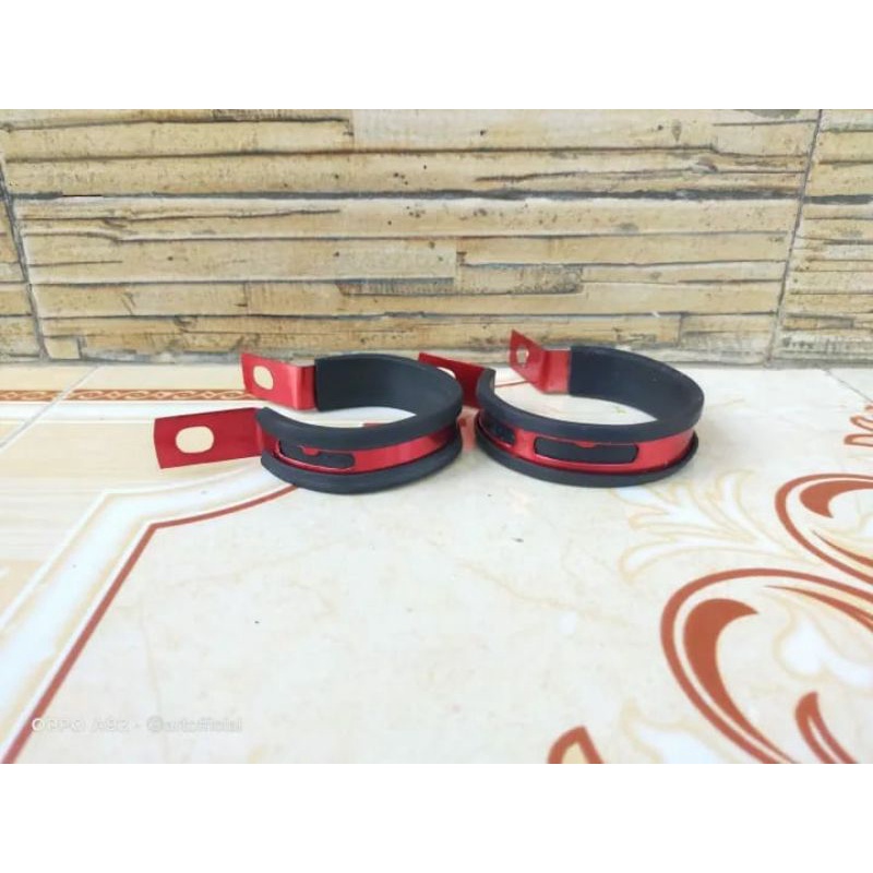klem bracket gantungan knalpot plat tebal