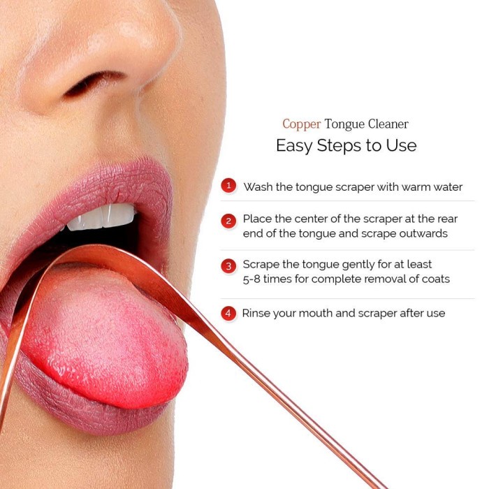 ALAT PEMBERSIH LIDAH COPPER TONGUE CLEANER SCRAPER