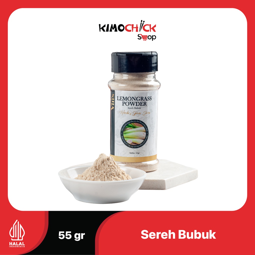 

Sereh Bubuk / Premium Lemongrass Powder Botol 55gr