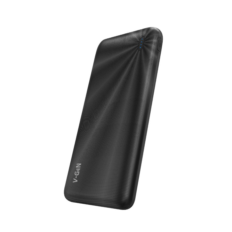 Powerbank V-GeN Rescue V10K28 10000mAh Type C 2 Port USB Slim Design