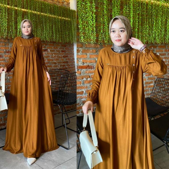 Terlaku. GAMIS PREMIUM RAYON TWILL UNIQLO TERBARU SORAYA DRESS RFILLY ❁png❁
