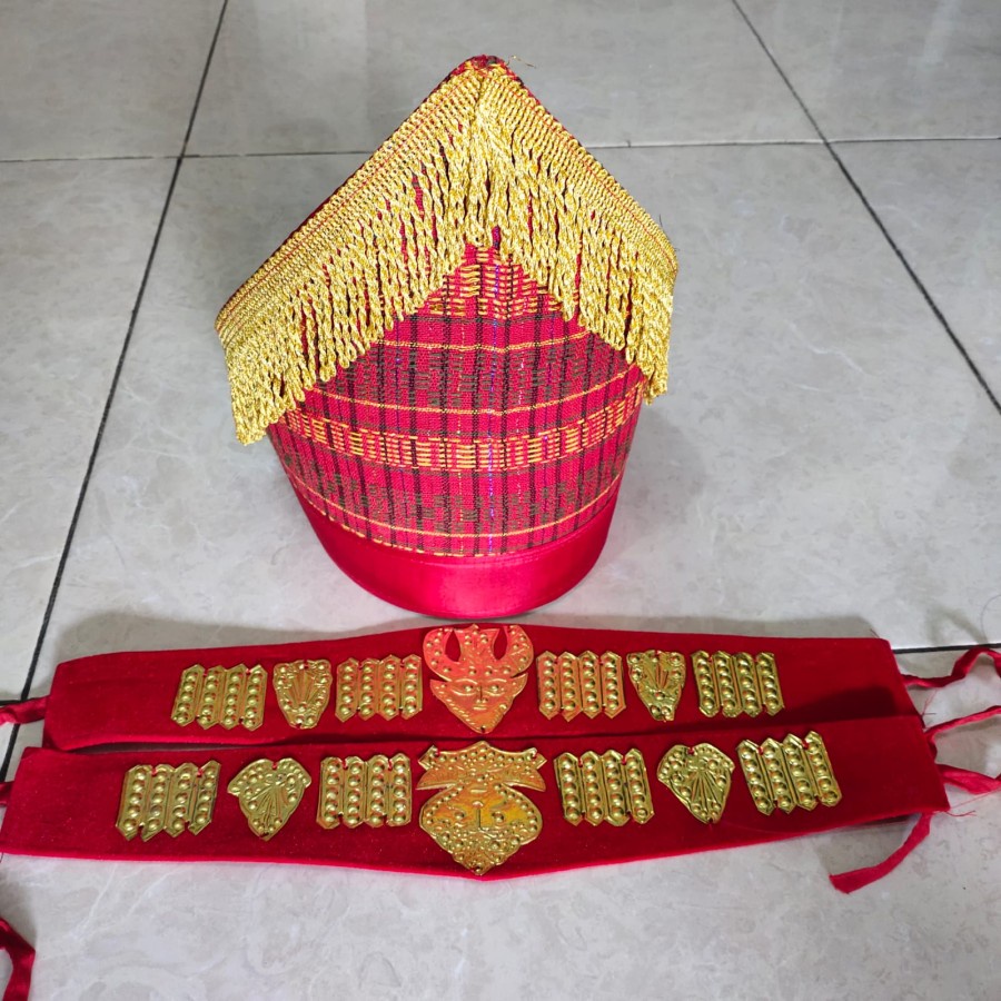 TOPI RUMBAI EMAS - LEMPENGAN - PAKET TOPI & LEMPENGAN