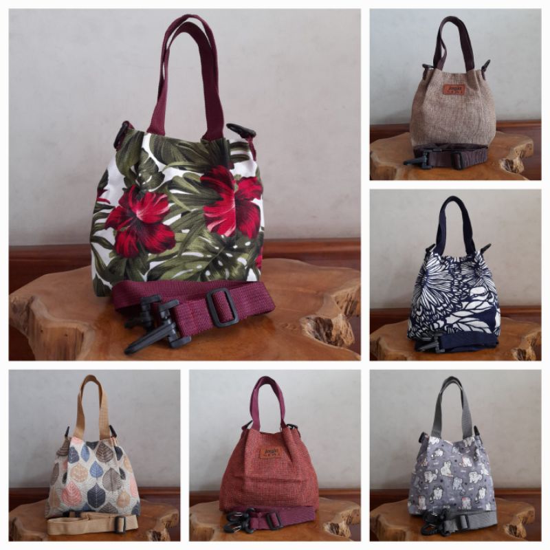 sling bag + hand bag/ tas 2 in 1/ tas multifungsi/ tas khas jogja/ tas wanita/ tas jogja/ tas murah/