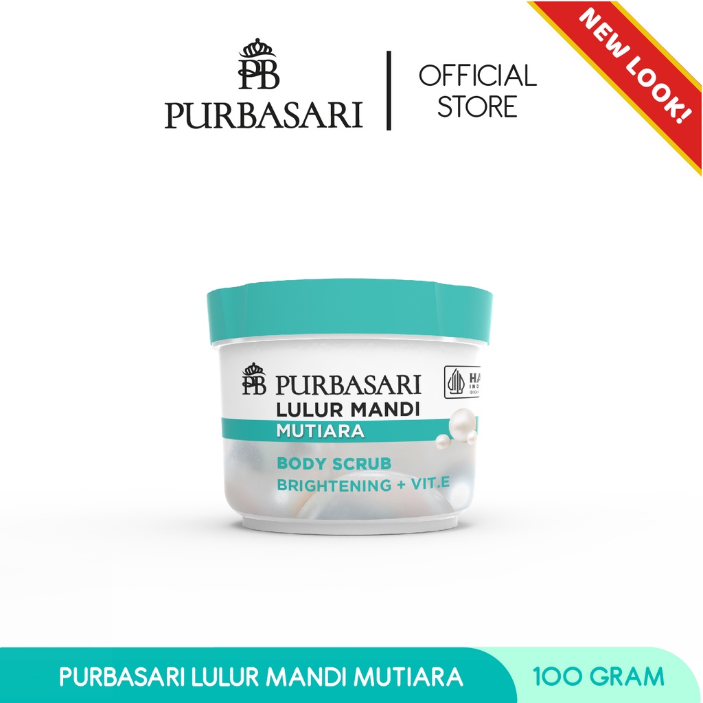 Purbasari Lulur Mandi Mutiara 100 gram / Lulur Pemutih Whitening Pencerah / Lulur pelembab kulit / L