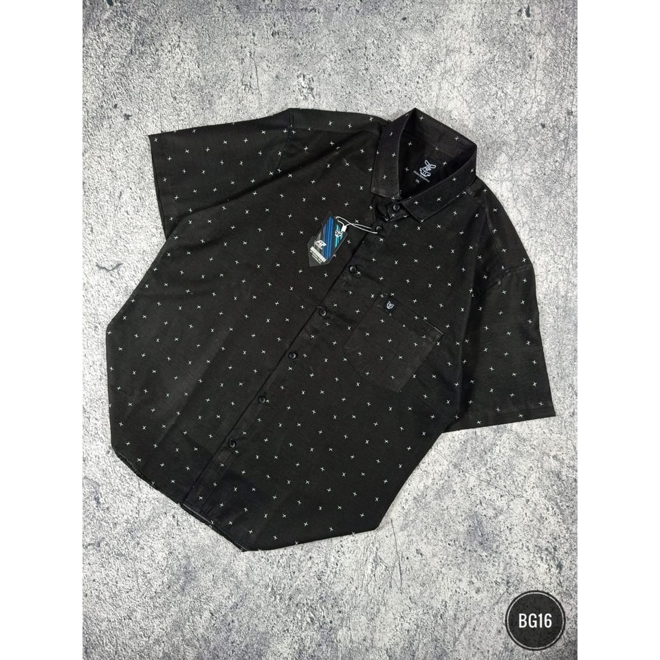 Kemeja Pria Big Size / Kemeja Pria Jumbo / Kemeja Pria Lengan Pendek Ukuran XL/XXL/XXXL (BG13)