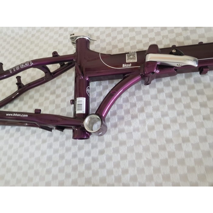 Frame Fork plus Handlepost Fnhon Blast V Brake 20 22 inch ungu Purple