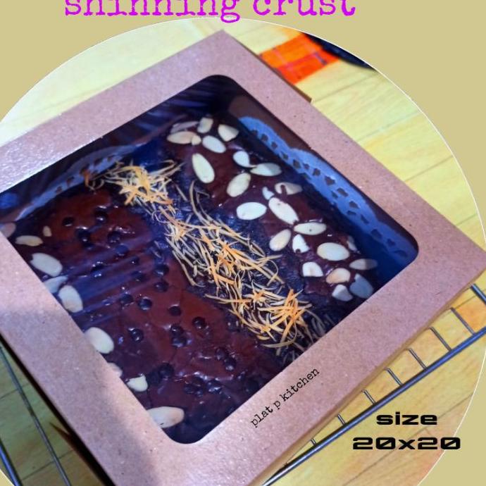 

⅍ brownies fudgy shinning crust ♪