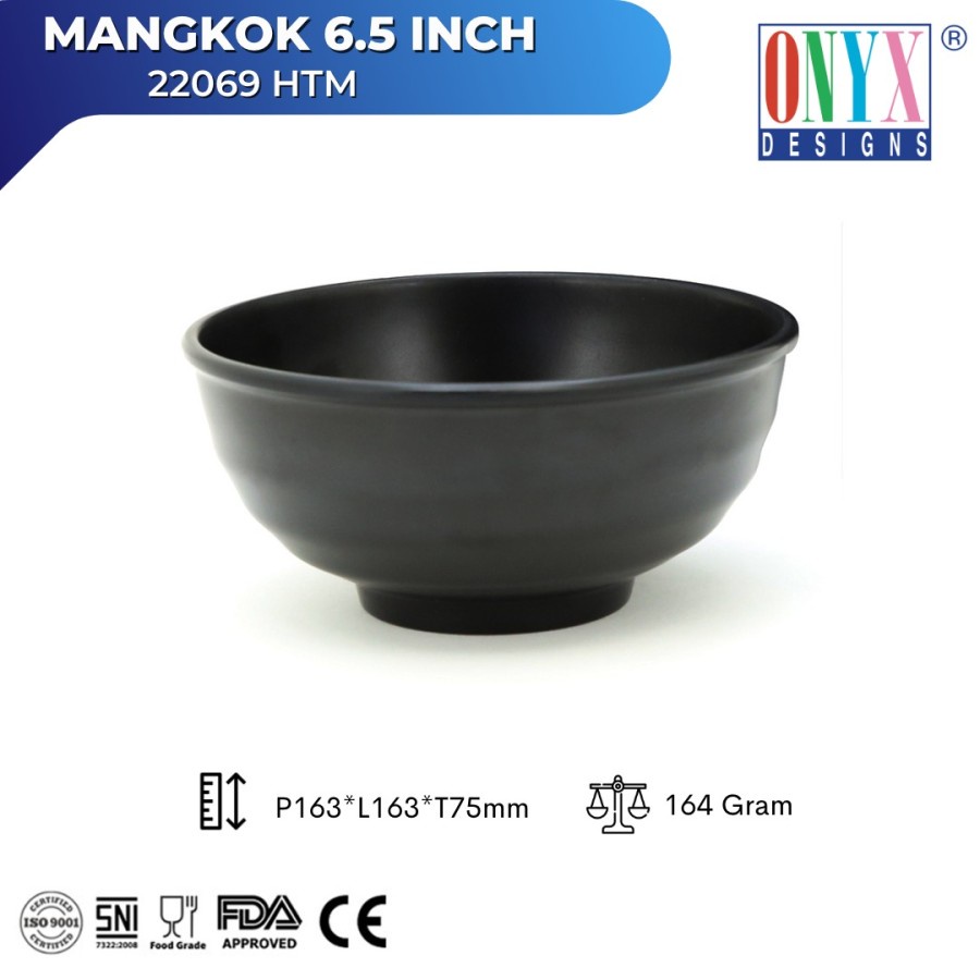 Onyx Mangkok Melamin isi 6 Pcs Onyx Cosmic Bowl 4,5 Inch Bowl 22049