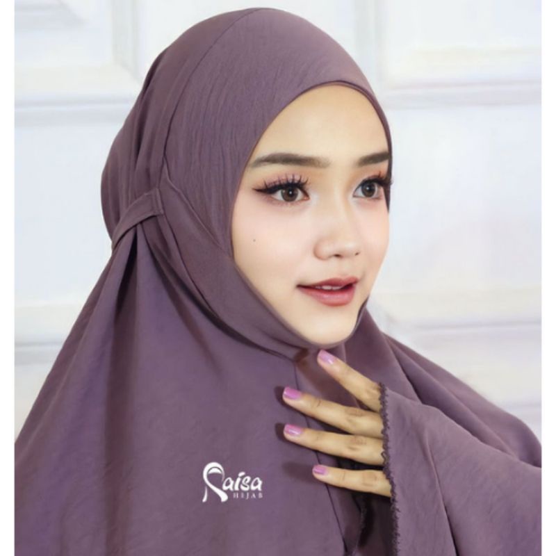 Mukena Dagu crinkle Premium Mukena Umrah Dagu Tertutup Size Jumbo