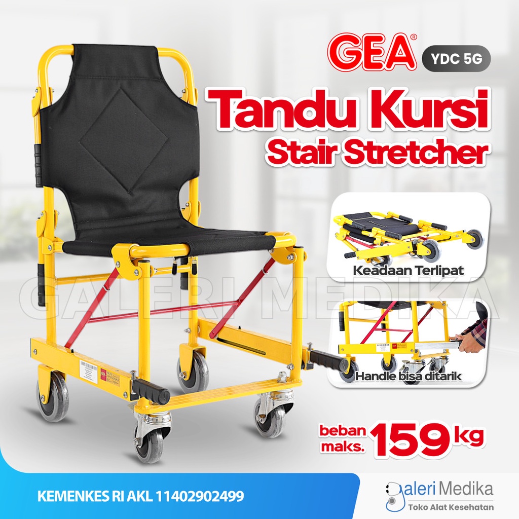 Tandu kursi GEA YDC-5G Stair Stretcher / Tandu Kursi Lipat GEA YDC-5G / Kursi Tandu Lipat GEA YDC-5G