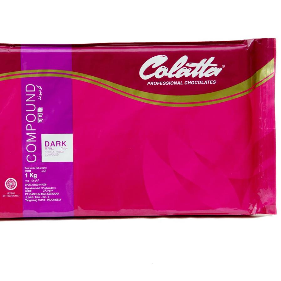 

♤ Cokelat Batang - Colatta Dark Chocolate Compound Kemasan 1kg !! ♦