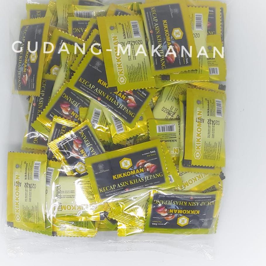

✯ Kikkoman Sachet Kecap Asin Khas Jepang 5ml (Isi 100pcs) ➵