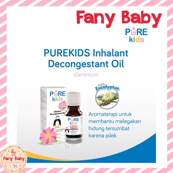 PURE BB KIDS INHALANT DECONGESTANT OIL 10ML [ GERANIUM ]