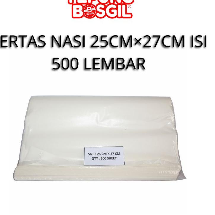 

❁ Kertas Nasi ukuran 25cmx27cm isi 500 lembar ➦