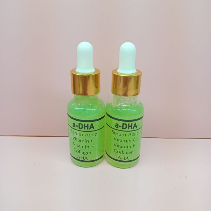 Serum a-DHA Pink &amp; Hijau 20ml Original // Serum DHA Satuan